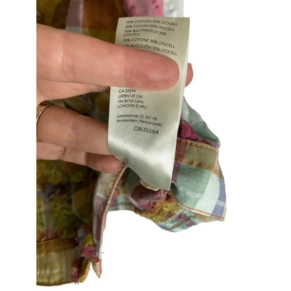 NWT Anthropologie Pilcro Plaid Tank Top-sz 12 - Picture 10 of 13